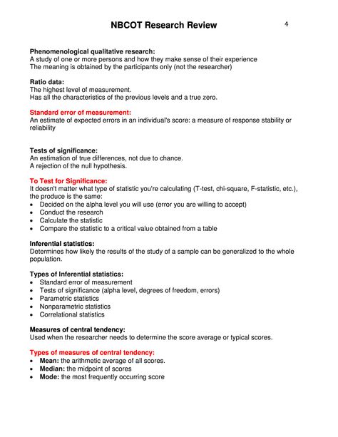 NBCOT Research Review page 4 Nbcot Exam Prep Cota Study Guides, Nbcot Study Schedule, Occupational Therapy Assessment, Nbcot Exam Prep, Therapist Notes, Therapy Assessment, Nbcot Exam, Occupational Therapy Schools, Occupational Therapy Assistant