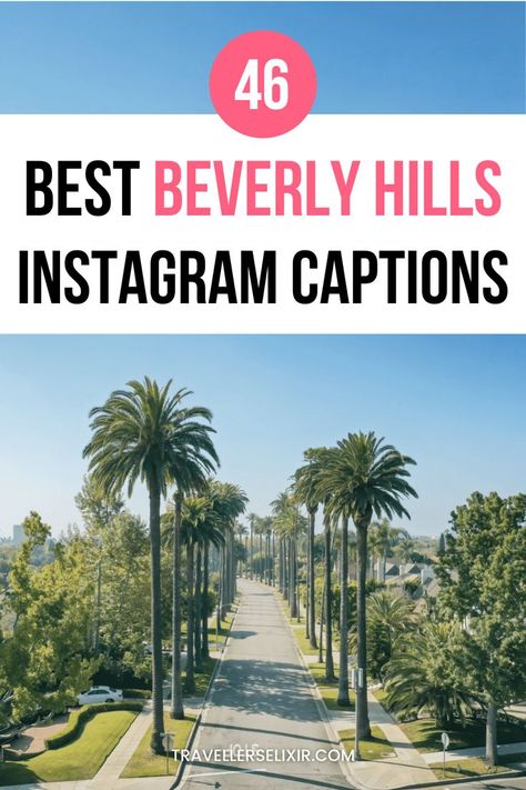 Best Beverly Hills Instagram captions & quotes Beverly Hills Instagram Pictures, Beverly Hills Photo Ideas, Hills Captions Instagram, Hills Quotes, Beverly Hills Aesthetic, Beverly Hills Art, Beverly Hills Sign, Instagram Captions Cute, Puns Quotes