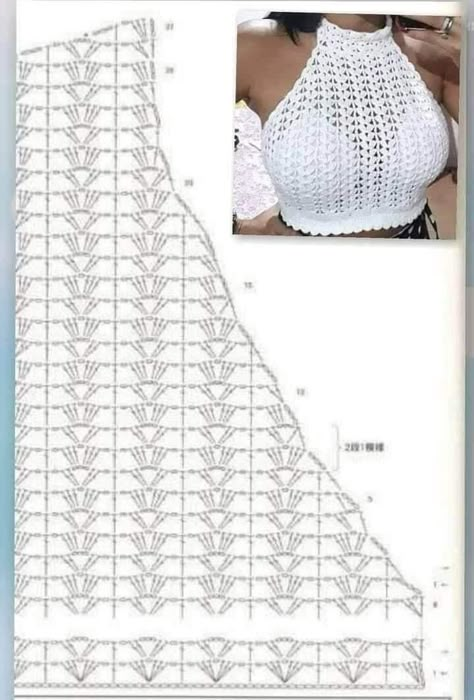 Girlfriend Outfits, Crochet Bra Pattern, Crochet Bra, Crochet Crop Top Pattern, Mode Crochet, Crochet Ladies Tops, Crochet Swimwear, Crochet Tops Free Patterns, Crochet Bralette