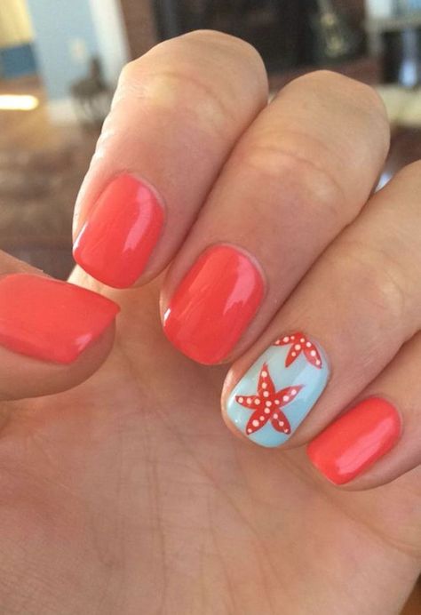 Tropical Nail Designs, Beach Nail Designs, Summer Nails Beach, Tropical Nails, Manicure Colors, Pedicure Designs, Nail Art Designs Summer, Polish Ideas, Vacation Nails