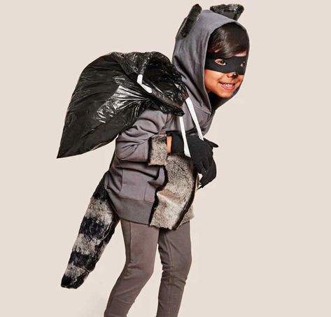 Easy, simple DIY homemade raccoon costume idea for kids using super soft basics from Primary. Enjoy fast, free shipping always! Raccoon Costume, Diy Costumes Kids Boys, Simple Hoodie, Diy Costumes Kids, Costumes Kids, Costume For Halloween, Costume Diy, Comfy Pants, Trick Or Treater