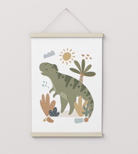 Dinosaur Kids Bedroom, Dinosaur Poster, Dinosaur Room Decor, Scandi Nursery, Dinosaur Room, Dinosaur Posters, Dinosaur Wall Art, Nursery Art Boy, Boys Nursery