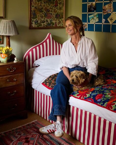 ALEXANDRA TOLSTOY on Instagram: "The bed I designed for my daughter in collaboration with @bouraandwhite and some of the subconscious inspiration behind it - illustrations from the books I read to her as a little girl. Maria was insistent the bed was covered in a stripe and I chose the cupola shape - both elements seem to evoke the magic and adventure of fairytales 🎪" Alexandra Tolstoy, Books I Read, For My Daughter, Childrens Bedrooms, My Daughter, Kids Bedroom, Dream Life, To My Daughter, The Magic