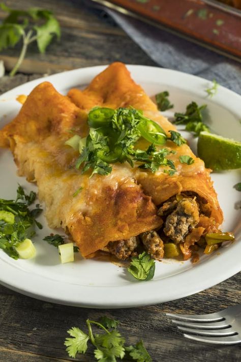 Easy How To Reheat Enchiladas In The Air Fryer. Air Fryer Recipes Dinner, Electrolyte Gummies, Airfryer Steak, Frozen Enchiladas, Chicken Chimichanga, Easy Air Fryer Recipes, Ground Beef Enchiladas, Reheat Chicken, Bear Recipes