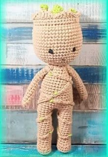 PATRONES AMIGURUMI GRATIS: PATRON GRATIS GROOT | LOS GUARDIANES DE LA GALAXIA... Amigurumi, Internet