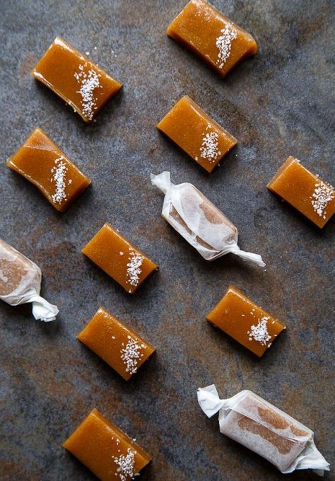 Apple Cider Caramel, small batch @dessertfortwo Apple Cider Desserts, Apple Cider Recipe, Chocolate Candy Recipes, Homemade Apple Cider, Apple Cider Caramels, Cider Recipe, Dessert For Two, Christmas Candy Recipes, Caramel Recipes