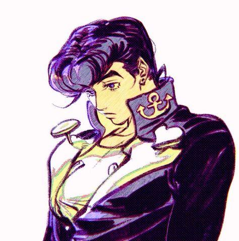 Josuke Higashikata, Jojo Stardust Crusaders, Stardust Crusaders, Big Kiss, Bizarre Art, Chinese Cartoon, Jojo Parts, Jojo's Bizarre Adventure Anime, Jojo Anime