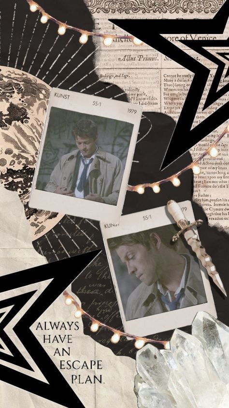 🧥 #supernatural #castiel #deanwinchester #samwinchester #aesthetic #vintage #wallpaper #art #quotes #vibes #tv #movies #books #aestheticmoodboard #taylorswift #phoebebridgers #fyp Cas Supernatural, Supernatural Castiel, Castiel Supernatural, Supernatural Wallpaper, Escape Plan, Tv Movies, Supernatural Fandom, Wallpaper Art, Sam Winchester