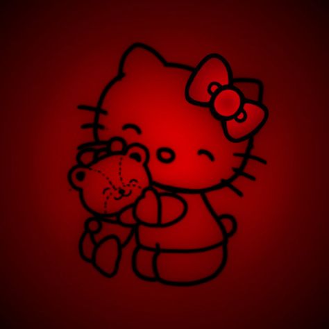 Red And Black Hello Kitty, Red Hello Kitty Wallpaper, Hello Kitty Random, Red Widgets Aesthetic, Pink Tool Set, Pink Hello Kitty Wallpaper Iphone, Red And White Wallpaper, Red Hello Kitty, Cat App