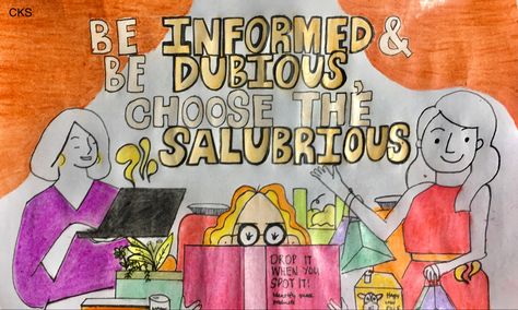 This is for consumer rights and awareness to all of us. You can use this only if you credit my work. Thank you. -CKS Slogan About Health, Poster Slogan, Consumer Rights, Awareness Poster, How To Influence People, Consumer Health, Health Awareness, All Of Us, Decision Making