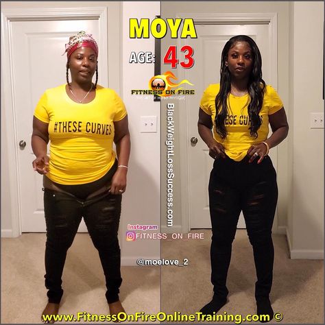 Moya lost 65 pounds | Black Weight Loss Success Black Women Losing Weight Naturally, Black Women Weight Transformation, Lost Weight Very Fast, Summer Bodies, Healthy Journey, Body Transformations, Weight Transformation, Workout Inspo, Ikaria Lean Belly Juice