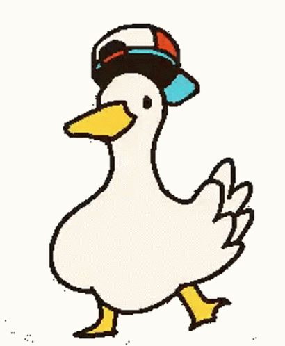 Quack Quack Dance Sticker - Quack Quack Dance - Discover & Share GIFs Dancing Duck, Quack Quack, Animated Gif, Dancing, Gif, White