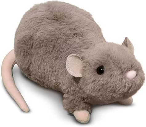 Ralph is a playful plush representation of a Rat. His design is crafted with resilient polyester fill and quality plush materials that will hold up to hours of playtime fun. Ralph features a soft, gray coat with shiny, dark eyes and pale, pink accents. His detailed, realistic appearance adds extra play value and makes him a  Designed in Keene, New Hampshire, U.S.A. by Douglas Cuddle Toys, makers of distinctive plush toys for over 60 years. Measures 9" (23 cm) long. Rat Plush, Gray Coat, A Rat, Grey Coat, Dark Eyes, Clothing Inspiration, Pink Accents, Vintage Shop, Hampshire