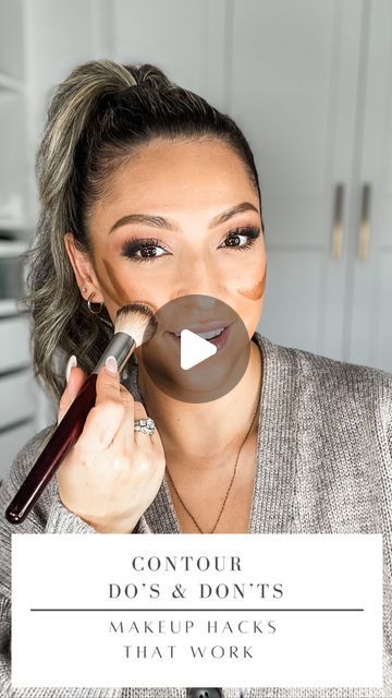 Karla Kazemi on Instagram: "✨Save this Contour hack! If you want to learn an easy contour technique 🪄 Contour do’s and don’ts for a lift 🙌 Comment “LINK” and I’ll send you all the links to the product straight to your DM’s. @makeupbymario soft sculpt shaping stick @thebkbeauty brush @shopolaeda necklace ➡️code: KARLA15 for 15% off Ib: @ericataylor2347 💕 . . . . #contour #contouring #cheeklift #facelift #makeuphacks Contour lift, makeup, how to contour" Contour And Highlight Tutorial, V Shape Contour, Step By Step Contouring For Beginners, Slim Face Contouring, How To Contour Your Cheeks, Easy Face Contouring, Lifted Makeup Tutorial, Collarbone Contour, Double Chin Makeup Contouring