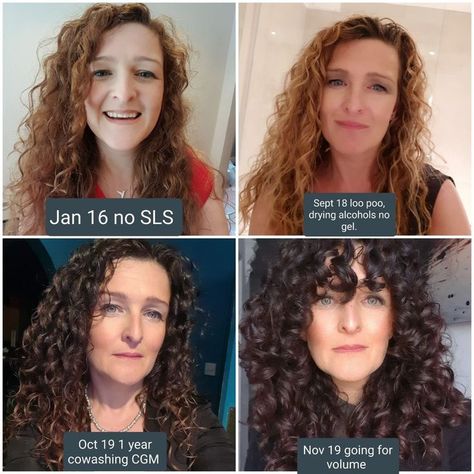 The Best REAL LIFE Curly Girl Method Before And After Photos | Wavy Hair Before And After, Curly Bangs Before And After, Curly Hair Makeover, Permanent Curls Before And After, Curly Hair Before And After, Curly Cut Before And After, 3a Curls, Damaged Curly Hair, Natural Hair Shampoo