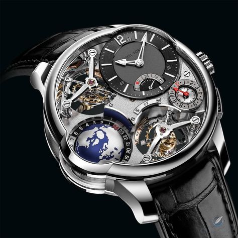 Greubel Forsey GMT Quadruple Tourbillon Most Expensive Rolex, Greubel Forsey, Zenith Watches, Tourbillon Watch, Heart Rate Monitor Watch, Expensive Watches, Gold Case, Luxury Watches For Men, Mens Fashion Trends