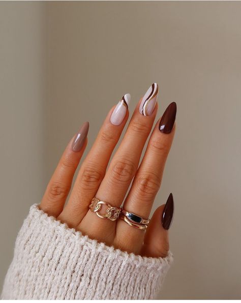 November Manicure, Cute Fall Nails, Fall Toe Nails, Bow Nail Designs, Fall Nail Ideas, Simple Fall Nails, Korean Nail Art, Fall Manicure, Fall Nail Trends