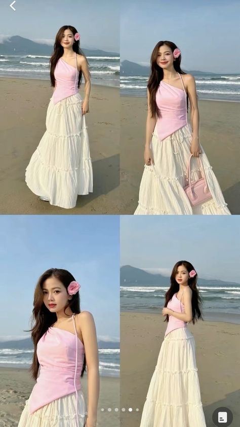 Douyin Beach Outfit, Gaun Tulle, Bali Outfit, Modest Girly Outfits, Beach Fits, Everyday Fashion Outfits, Casual Day Outfits, Ootd Ideas, Quick Outfits