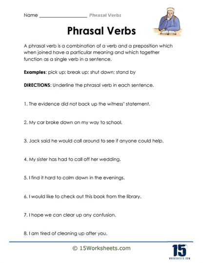 Verb Phrases, Phrasal Verb, Holiday Science, Kindergarten Social Studies, The Verb, Phrasal Verbs, Student Work, Writing Skills, Social Studies