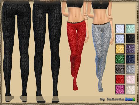 Tights knitted openwork. Designed for women of all ages. Are installed autonomously, 14 variants of coloring.  Found in TSR Category 'Sims 4 Female Leggings' Sims 4 Cc Clothes Tights, The Sims 4 Cc Stocking, Sims 4 Ripped Tights, Ts4 Leggings, Sims 4 Cc Leggings Tights, Knitted Tights, Knit Tights, Sims Community, Knee High Sock