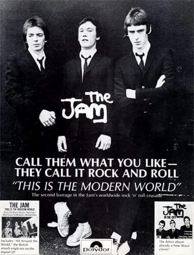 The jam poster British Bands, Uk Culture, The Style Council, 70s Punk, Album Posters, Paul Weller, Dangerous Minds, The Jam Band, The Cramps