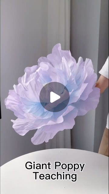 Liquor Decoration Design on Instagram: "Handmade giant peony，let me show you！ #peony #giantflower #tutorial #handmade #eventdecor #decorationideas" Giant Crepe Paper Flowers Diy, Giant Crepe Paper Flowers, Peony Template, Giant Flowers Diy, Crepe Paper Flowers Diy, Paper Peony, Flower Magic, Crepe Paper Flowers, Giant Flowers