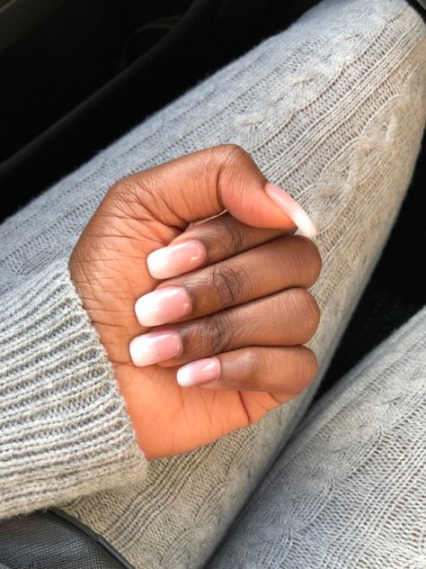 French tip ombre nails Ombré French Tip Round, Ombré French Tip Oval, Vertical French Ombre Nails, Sns French Ombre, Umbra Nails Ombre French, Ombre Nails, Gel Nails, Nails