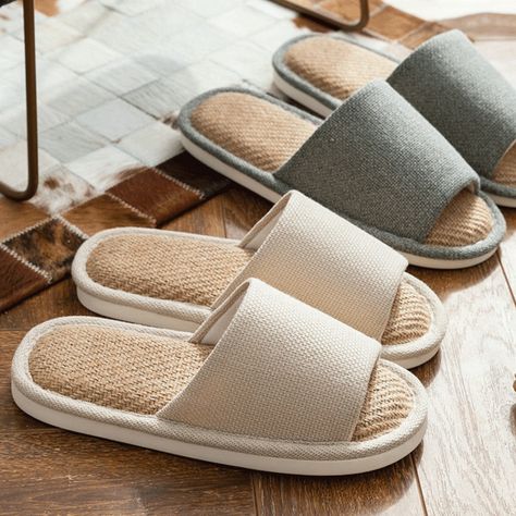 Linen Slippers, Men Slippers, Comfy Slippers, Comfortable Slippers, Clog Slippers, Women Shoes Flats Sandals, Slippers Women, Slippers Cozy, Summer Linen