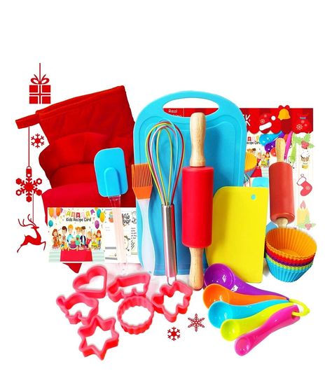 SET REAL Cooking Accessories Supplies Kids Cooking Set, Easy Playdough Recipe, Chef Hats For Kids, Kids Baking Set, Kids Kitchen Accessories, Toddler Dress Up, Kid Chef, Kids Baking, Cooking Kit