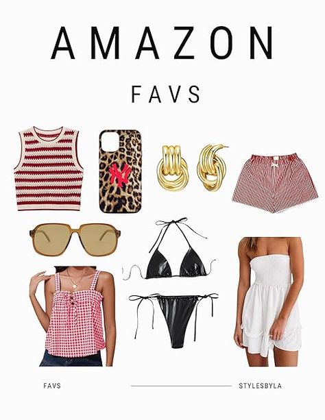 Check out this photo from Lauren Amazon Summer Essentials, Amazon Storefront Clothes, Cute Outfits For Summer, Summer Outfit Style, Amazon Favs, Country Summer Outfit, Knitted Crop Tank Top, Outfits For Summer, Amazon Storefront