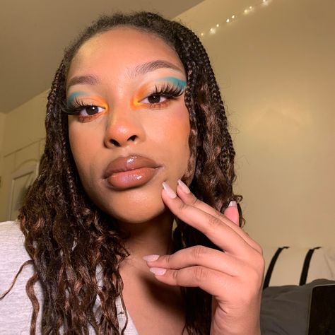 insta: ayanna.murphy Bloom Winx Club Makeup, Winx Makeup, Bloom Makeup, Winx Club Bloom, Club Makeup, Bloom Winx, Bloom Winx Club, Costume Inspo, Colorful Eye Makeup