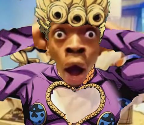 Giorno Giovanna Pfp, Memes Cursed, Tea Meme, Jjba Memes, Chin Exercises, Monkey King, Jojo Bizzare Adventure, Jojo Bizarre, Field Trip