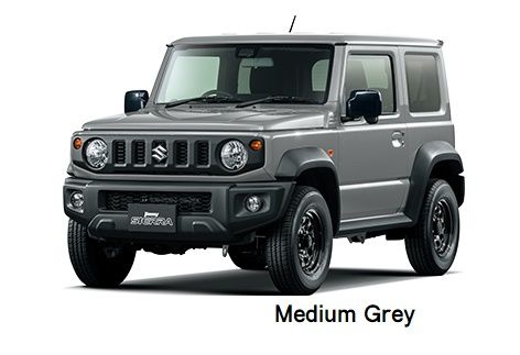 Brand New Suzuki Jimny Sierra Medium Grey Suzuki Sierra, New Suzuki Jimny, Jimny Sierra, Jeep Stickers, Jimny Suzuki, Hatchbacks, Bike Ideas, Jungle Green, Suzuki Jimny