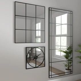 Mirror Sale - Up to 50% off Mirrors | Dunelm Apartment Window, Freestanding Mirror, Full Length Wall Mirror, Mirror Decor Ideas, Mirror Decor Living Room, Hallway Mirror, Narrow Hallway Decorating, Hallway Designs, Stair Case