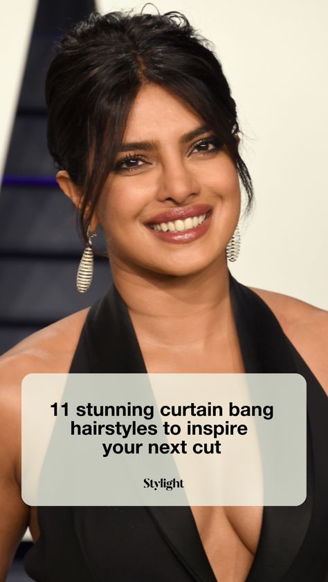 While straight-across bangs are known to be somewhat fussy, curtain bangs are anything but. Thanks to the style’s centre part, curtain bangs easily blend into the sides of your hair, giving you more breathing room between bang trims. The low-maintenance hairstyle looks good on basically everyone and is an A-lister favourite, to boot. From Halle Berry to Nicole Richie, scroll down for 11 Hollywood-approved curtain bang hairstyles. Ciara Curtain Bangs, Centre Parting Hairstyles, Curtain Bang Hairstyles, Bang Hairstyles, Straight Across Bangs, Breathing Room, Low Maintenance Hair, Hairstyle Look, Nicole Richie