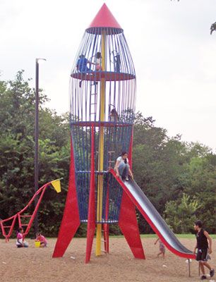 vintage playground rocket-ship! Countless hours climbed to the peck of this with my bro and friends. Awesome times Cool Playgrounds, Childhood Cartoons, Park Ideas, Backyard Swings, Kids Indoor Playground, Planet Saturn, Play Ground, Nostalgic Memories, Jungle Gym