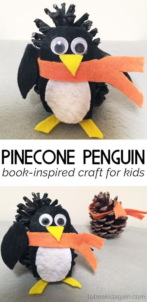 Pinecone Activities, Pinecone Penguin, Penguin Craft For Kids, Penguins Project, Craft For Preschool, Pinecone Crafts Kids, Club Activities, Pinecone Crafts, Summertime Crafts