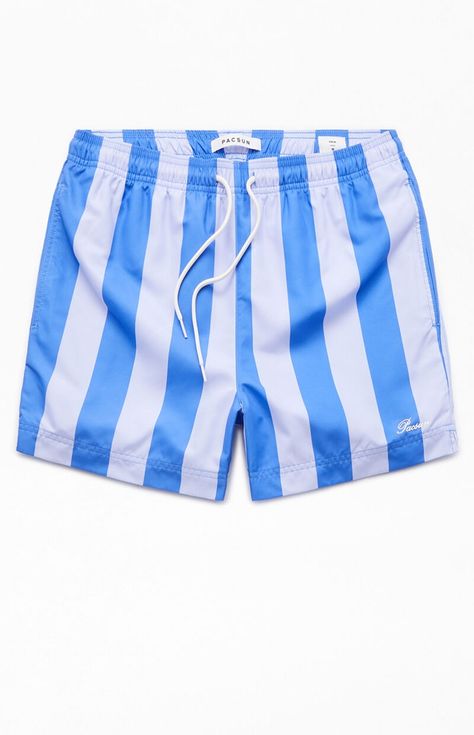 Blue Playa 4.5" Swim Trunks Spring Beachy Blue Swim Trunks, Spring Blue Beachy Swim Trunks, Blue Tie-side Swim Trunks For Pool, Blue Tropical Swim Trunks, Blue Swim Trunks With Tie-side Bottom, Mens Swim Trunks, Man Swimming, Exclusive Collection, Swim Trunks