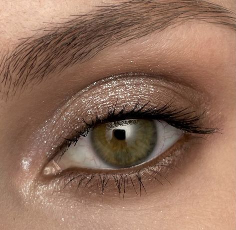 Soft Silver Eye Makeup, Olive Makeup, Olive Skin Makeup, Grey Eye Makeup, Silver Eye Makeup, Formal Makeup, Fresh Makeup, Makeup Clothes, Fall Makeup