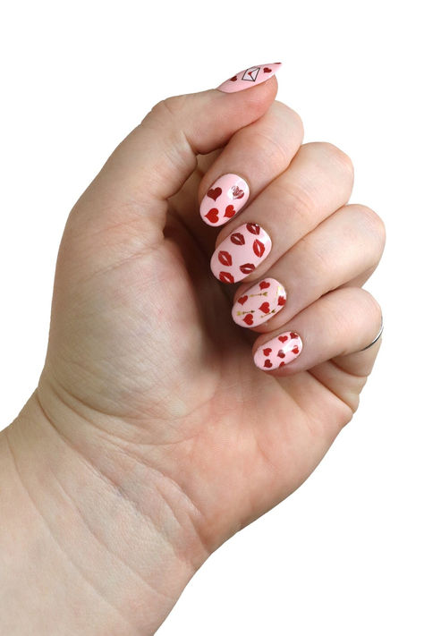 On sale for 1.99$! Get yours today! Valentine Nails Pink, Love Nail Art, Purple Valentine, Valentines Day Nail, Nails Heart, Waterslide Nail Decals, Heart Nail, Unique Acrylic Nails, Nail Tattoo