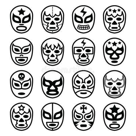 Wrestling Tattoos, Lucha Mask, Wrestling Masks, Wrestling Mask, Mexican Wrestler, Mask Drawing, Linocut Printmaking, Mask Designs, Mask Tattoo