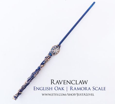 Ravenclaw wand Ravenclaw Wand, Hp Wands, Wand Designs, Wand Ideas, Hogwarts Ravenclaw, Ravenclaw Pride, Harry Potter Games, Ravenclaw Aesthetic, Witch Wand