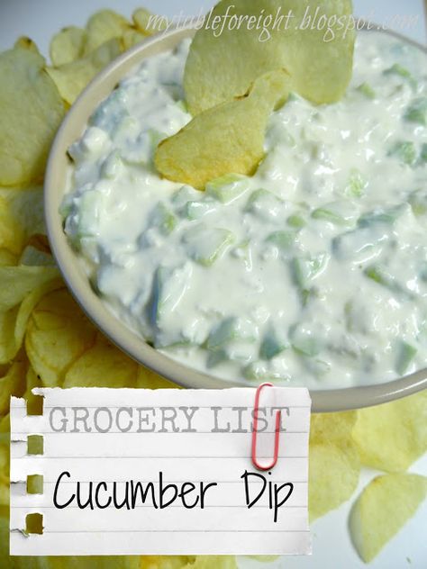 Cucumber Dip, for all you summer gardeners with a surplus of cucumbers! Cottage Cheese Cucumber Dip, Cucumber Cottage Cheese Dip, Cucumber Dip, Dill Dip, Cucumber Dill, Snack Dip, Yummy Dips, Ground Pepper, Appetizer Dips