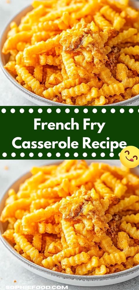 Looking for a delicious family dinner idea? This French Fry Casserole Recipe is a flavor-packed delight that combines crispy fries, savory beef, and gooey cheese, making it perfect for busy weeknights. Cheeseburger French Fry Casserole, Fry Casserole, French Fry Casserole, Casserole With Ground Beef, Delicious Family Dinners, Crispy Fries, Crispy French Fries, Frozen French Fries, Hamburger Casserole