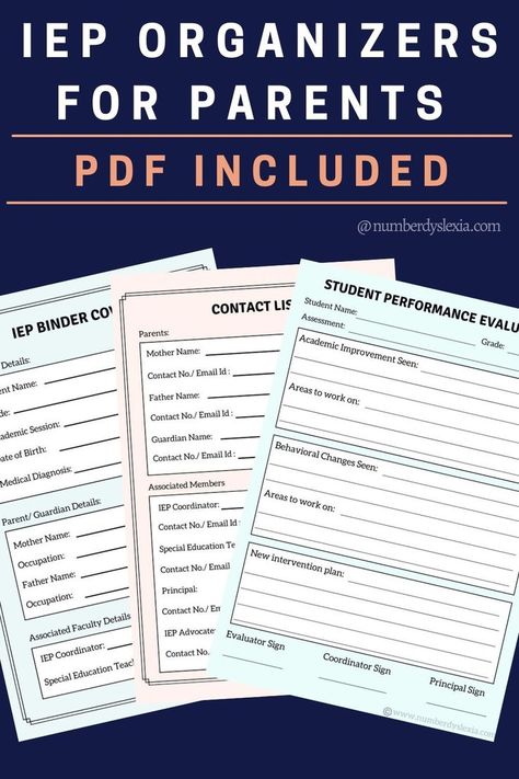 Iep Organization For Parents, Iep Binder Organization, Free Iep Binder Printables, Iep For Parents, Iep Parent Binder, Iep Binder For Parents Free, Iep Binder For Parents, Iep Binder Teachers, Executive Functioning Iep Goals