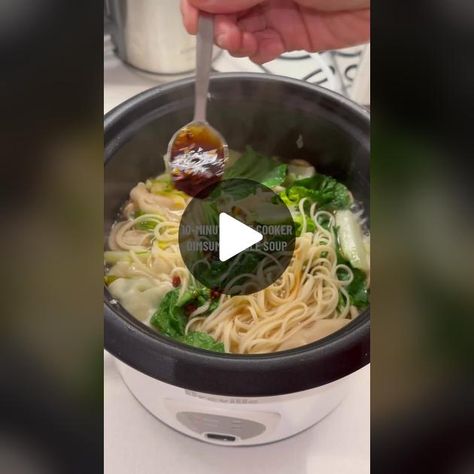 TikTok · Lorraine✨ | Selfcare Rice Cooker Soup, Soup Tiktok, Recipes Tiktok, Asian Meals, Recipe Tiktok, Dumpling Soup, Minute Rice, Rice Cooker Recipes, Dumplings For Soup