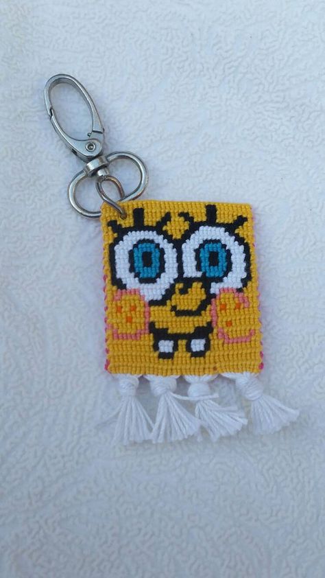 Check out this item in my Etsy shop https://www.etsy.com/listing/292929825/spongebob-keychain-double-sided-keychain Spongebob Keychain, Alfa Pattern, Spongebob And Patrick, Bracelet Keychains, Thread Bracelets, Patrick Star, Alpha Patterns, Personalized Accessories, May 20