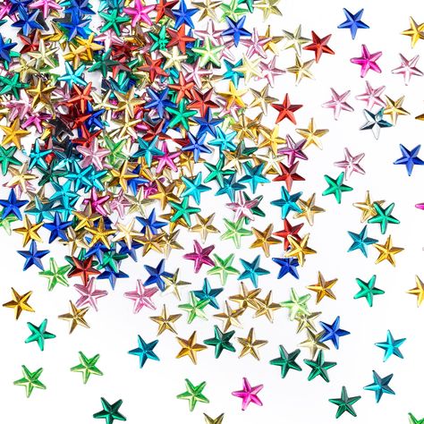 PRICES MAY VARY. Package Include: You will receive 2000 pieces 10mm acrylic rhinestone stars. Mix color: red, pink, light green, dark green, blue, yellow, orange. Sufficient quantity and multicolor can meet your various needs. Delicate Workmanship: These colorful crystal stars are made of high-quality acrylic, in 3D star shape flat back, smooth edge, bright color, easy to stick on any flat, dry and clean surface. (No Glue Include) Wide Application: The sparkle rhinestone star trims are perfect d Christmas Decorations Diy Crafts, Dark Green Blue, Diy Crafts Christmas, Blue Yellow Orange, 3d Star, Diy Gemstone, Jaune Orange, Star Diy, Crystal Stars