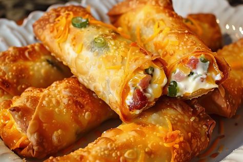 Jalapeno Popper Egg Rolls - Miarecipes