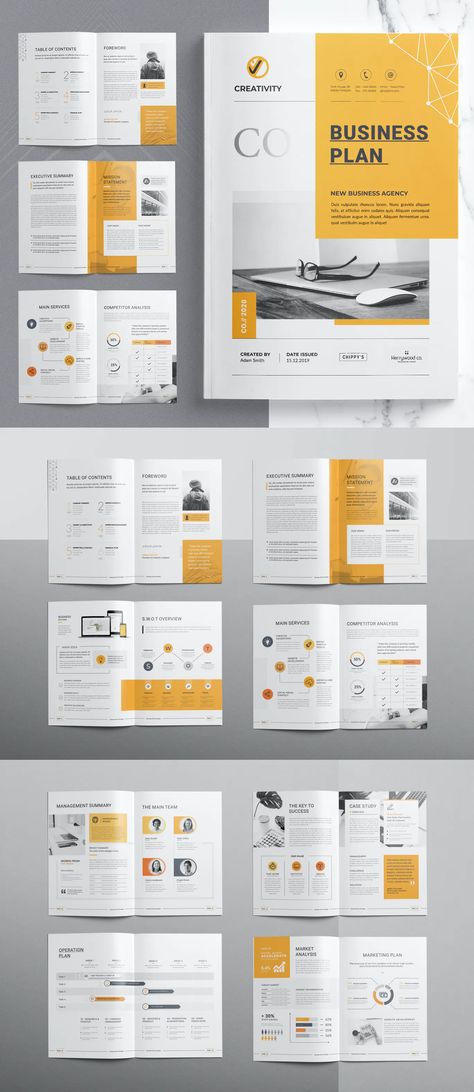 Business Plan Brochure Template MS Word, InDesign - 20 pages Free Indesign Templates, Business Plan Design Layout, Page Layout Design Templates, Creative Business Plan Template, Business Plan Layout, Business Plan Design, Ms Word Design, Business Plan Template Word, One Page Business Plan